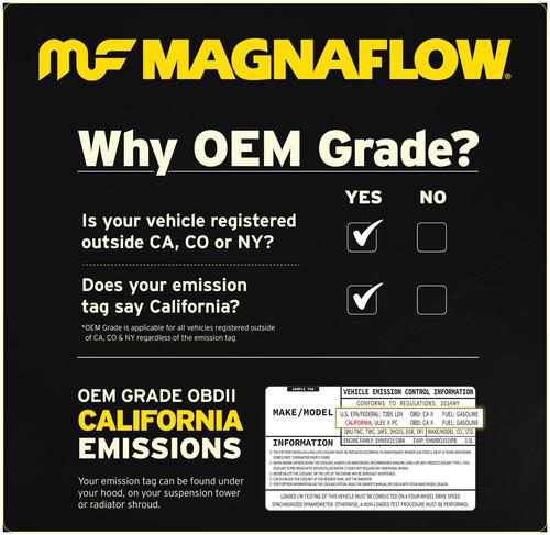 MagnaFlow OEM Grade Catalytic Converter 51209 | O'Reilly Auto Parts