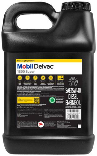 Mobil Delvac 1300 Super Heavy Duty Synthetic 15W-40 Motor Oil 2.5