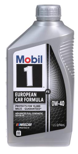 Mobil 1 European Car Formula Full Synthetic Motor Oil 0W-40 1