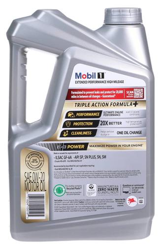 Mobil 1 Extended Performance High Mileage Full Synthetic 0W-20