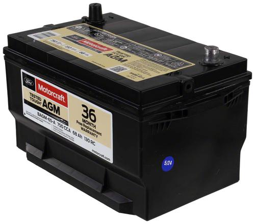 Motorcraft Tested Tough MAX AGM Top Post Battery Group Size 65 65