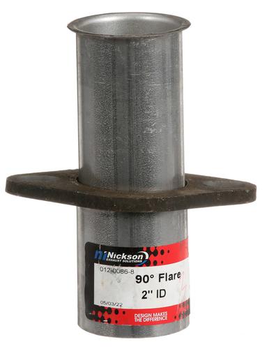 Nickson Exhaust Adapter; 2 Inch; 90 Degree Flat Flare 544313 | O