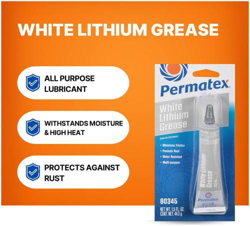Permatex 1.5 Ounce White Lithium Grease 80345 | O'Reilly Auto Parts