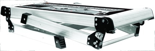 Heavy-Duty Ladder Platform – Anti-Slip Work Tray Attachment, Adjustable For 11.5”-14” Step Gaps, 400 Lbs Capacity – Alloy Steel, Rust-Proof – For Painters, DIYers, & Pros