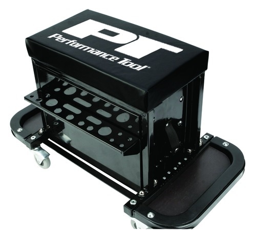 Heavy Duty Roller Mechanics Seat and Brake Stool with 4-in