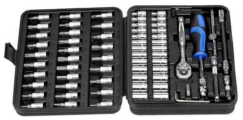 オセロットの群れ　Ocelot Pride 4枚セット Power Torque 73 Piece 1/4 Inch Drive 6 Point SAE, Metric Tool Set