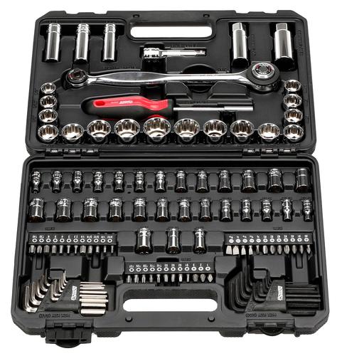 Power Torque 120 Piece 1/4, 3/8, 1/2 Inch Drive 6, 12 Point SAE