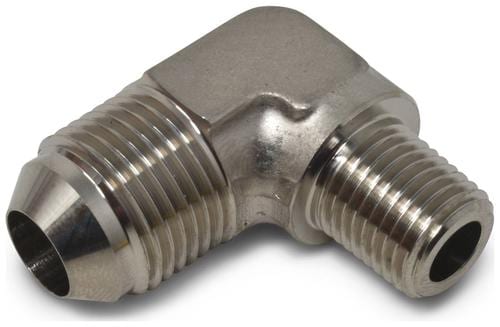 Adaptador De Aluminio 90 Grados 8AN A 1/4 De Pulgada – Negro (Fragola EBY1936)