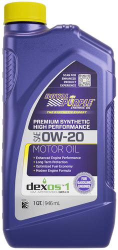 Royal Purple Full Synthetic Motor Oil 0W-20 1 Quart 020 | O'Reilly
