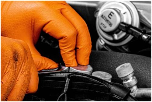 SAS XX-Large Orange Nitrile Gloves 66475 | O'Reilly Auto Parts
