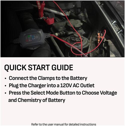 Schumacher 2 Amp 6, 12 Volt Battery Charger And Maintainer SC1678