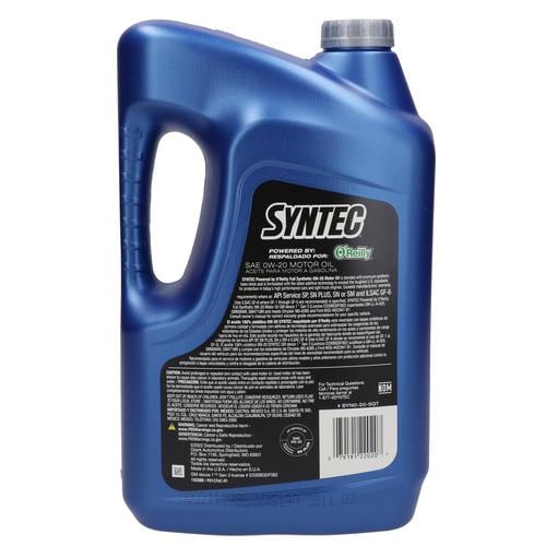 SYNTEC Full Synthetic Motor Oil 0W-20 5 Quart SYN0205QT | O'Reilly