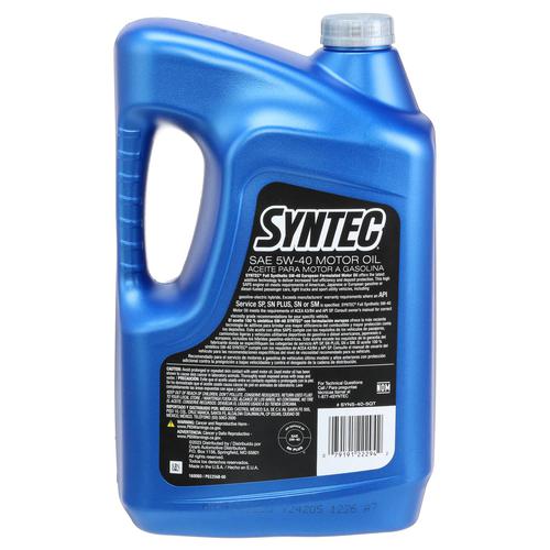 SYNTEC Full Synthetic Motor Oil 5W-40 5 Quart SYN5405QT | O'Reilly