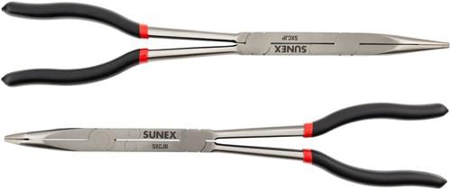 Sunex Tools 2 piece Long Reach Compound Joint Pliers Set SXCJPS
