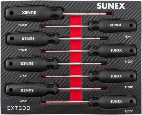 Sunex Tools 8 piece Torx Screwdriver Set SXTSD8 | O'Reilly Auto Parts
