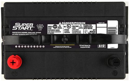 Super Start Extreme Standard Flooded Top Post Battery Group Size