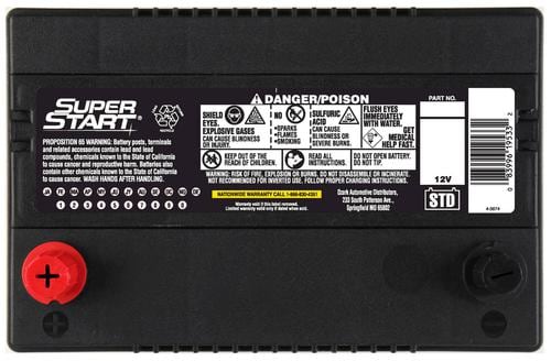 Super Start Extreme Standard Flooded Top Post Battery Group Size