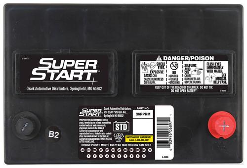 Super Start Premium Standard Flooded Top Post Battery Group Size