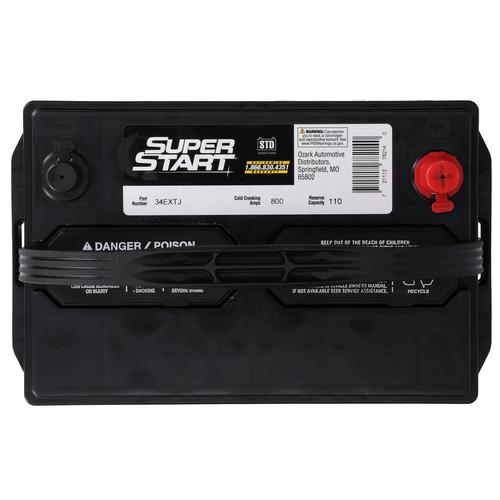 Super Start Extreme Standard Flooded Top Post Battery Group Size