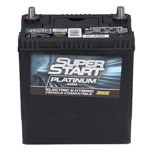 Super Start Platinum AGM Top Post Battery 340 CCA 35 Minute RC
