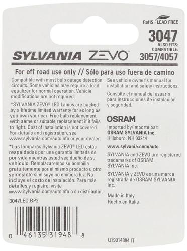 SYLVANIA 3047 High Performance White ZEVO LED Mini Bulb (Pack of 2