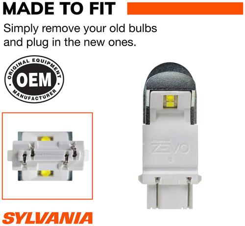 SYLVANIA 4114 High Performance White ZEVO LED Mini Bulb (Pack of 2
