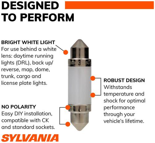 SYLVANIA 6411 High Performance White ZEVO LED Mini Bulb (Pack of 1