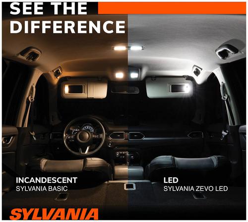 SYLVANIA 7440 High Performance White ZEVO LED Mini Bulb (Pack of 2