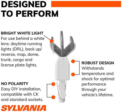 SYLVANIA 7440 High Performance White ZEVO LED Mini Bulb (Pack of 2