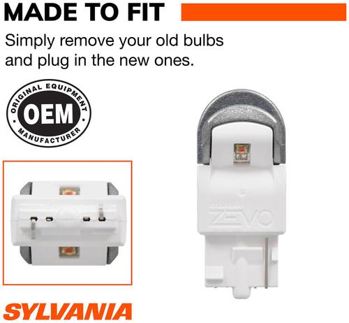 SYLVANIA 7440 High Performance Amber ZEVO LED Mini Bulb (Pack of 2