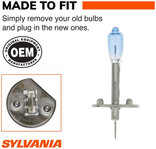 SYLVANIA H1 SilverStar zXe Gold Halogen Headlight Bulb (Pack of 2