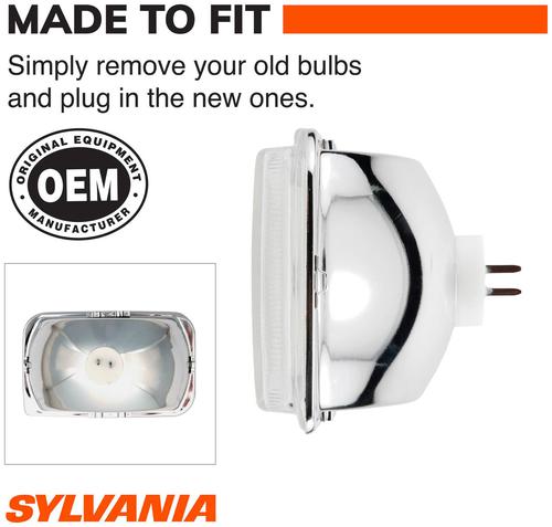 フランス製 H4 ヘッドライト 36 70 049 01 SYLVANIA H4703 Basic Sealed Beam Headlight (Pack of 1) H4703 | O