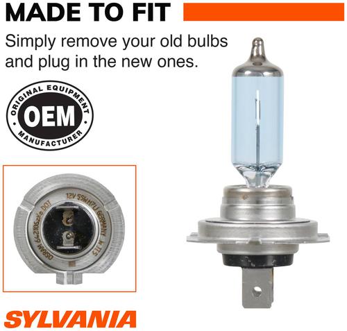 SYLVANIA H7 SilverStar zXe Gold Halogen Headlight Bulb (Pack of 2 SYLVANIA H7 SilverStar zXe Gold Halogen Headlight Bulb (Pack of 2