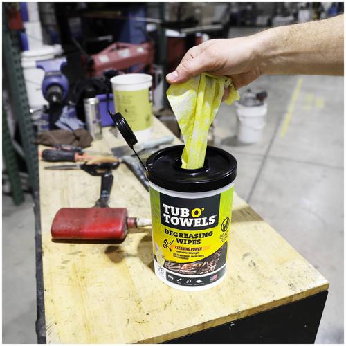 Tub O' Towels 75 Count Citrus Heavy Duty Degreasing Wipes TW75DG