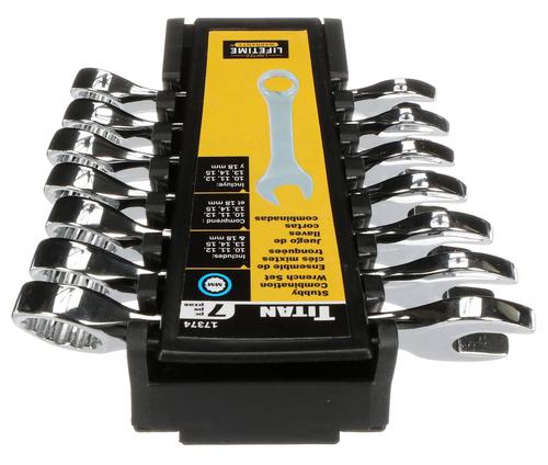 Titan 7 Piece Metric Combination Wrench Set 17374 | O'Reilly Auto