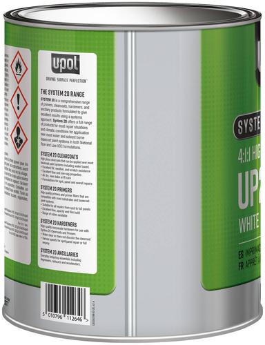 U-POL High Build Urethane Primer Kit | 1 Liter With Fast Hardener | 4.2 VOC Compliant
