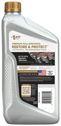 Valvoline Restore & Protect Synthetic A/T Fluid 1 Quart 913031 | O