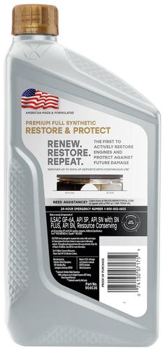 Valvoline Restore & Protect Full Synthetic Motor Oil 0W-20 1 Quart