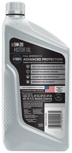 Valvoline Advanced Full Synthetic Motor Oil 5W-20 1 Quart