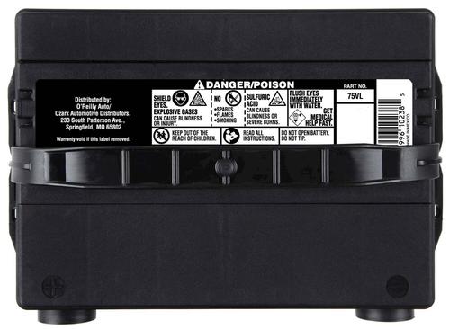 Value Standard Flooded Side Post Battery Group Size 75 525 CCA