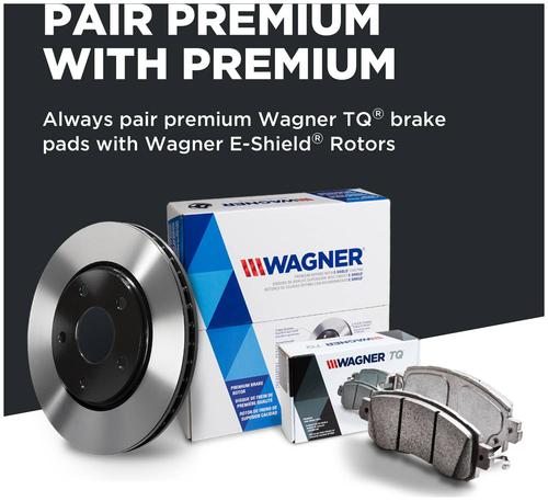 Wagner ThermoQuiet Rear Semi-Metallic Disc Brake Pad Set MX1840