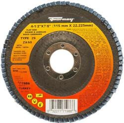 Forney Industries 4-1/2 Inch Diameter 60 Grit Flap Disc  image
