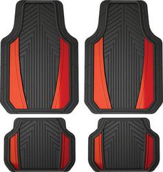 Custom Accessories Black, Red Sport Molded Rubber Polymer Floor Mat Set  image