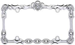Cruiser Accessories Skull License Plate Frame  image