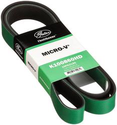 Gates FleetRunner Micro-V Serpentine Belt 10 Rib 86-9/16 Inch  image
