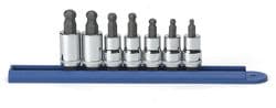 GearWrench 3/8 Inch Drive Ball Hex Metric Socket Set  image