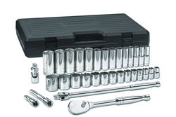 GearWrench 33 Piece 1/2 Inch Drive Deep, Standard 6 Point SAE Socket Set  image
