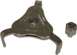 Lisle 58mm To 110mm 3 Jaw Wrench And Adapter 3/8 Inch Drive  image