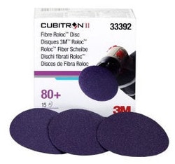 3M 3 Inch Diameter 80 Grit Abrasive Disc  image