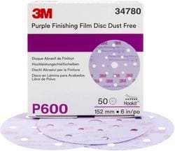 3M 6 Inch Diameter P600 Grit Finishing Film Disc  image